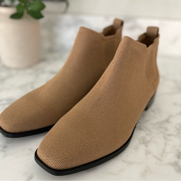 Vivaia Square Toe Ryan Pro Water Repellent Ankle Boots Nutmeg Tan Size 10 - Picture 14 of 16